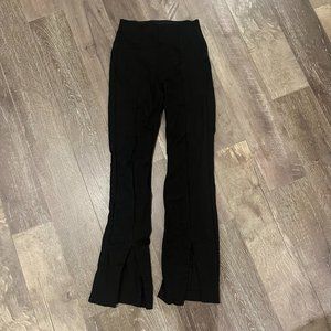 & Other Stories black seamed front slit pants